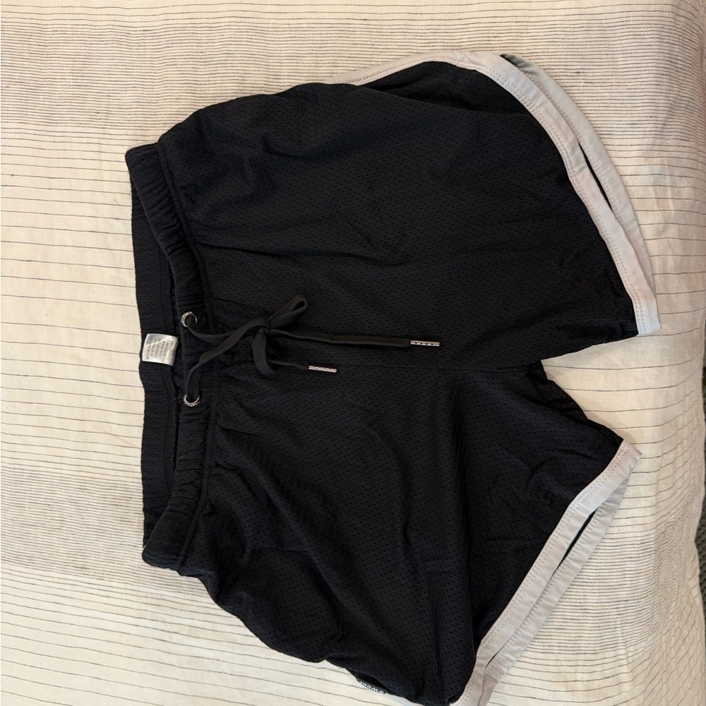 Men's Black and Gray Athletic Shorts